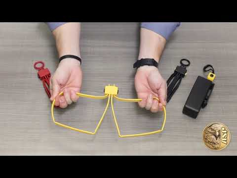 ASP Red Training Tri-fold restraints - 6 Pack
