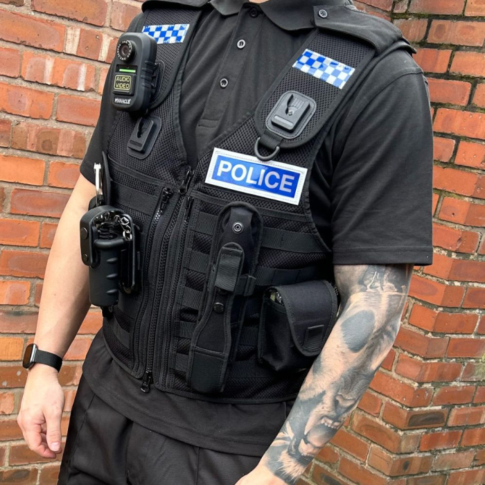 Protec Black Police Molle Tactical Vest