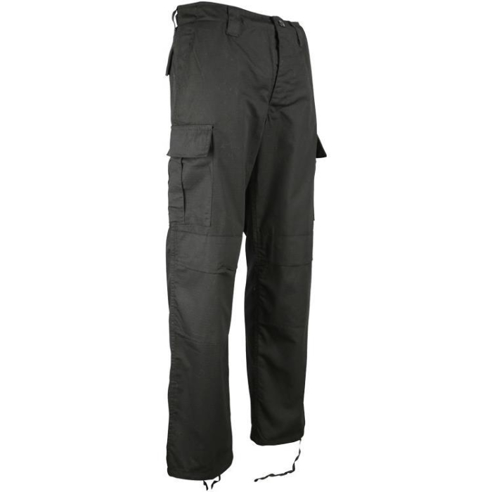 Kombat UK M65 BDU Black Ripstop Combat Trousers