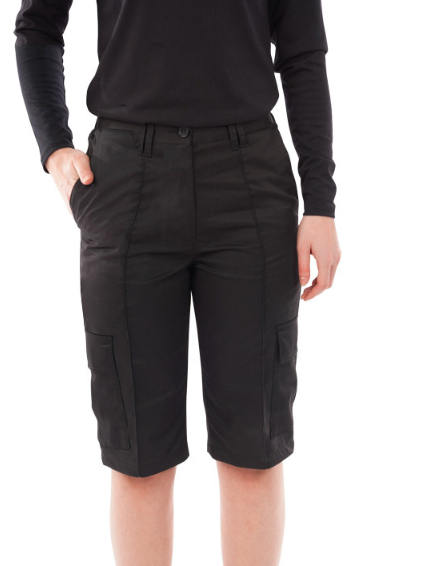 Women's Black Cargo Work Shorts
