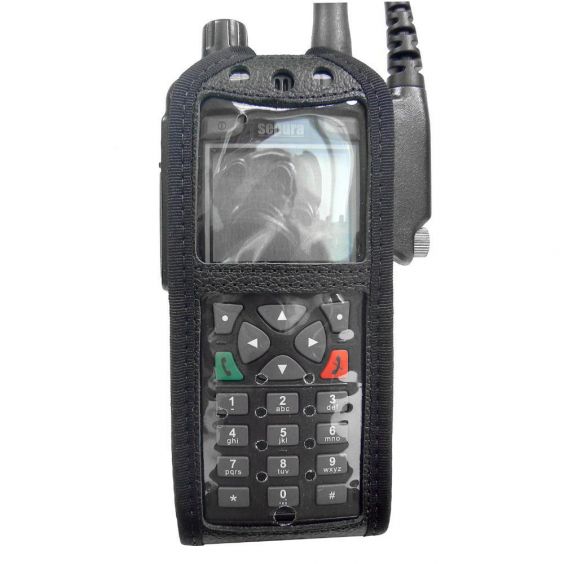 Leather radio case for Sepura STP8000 Radios