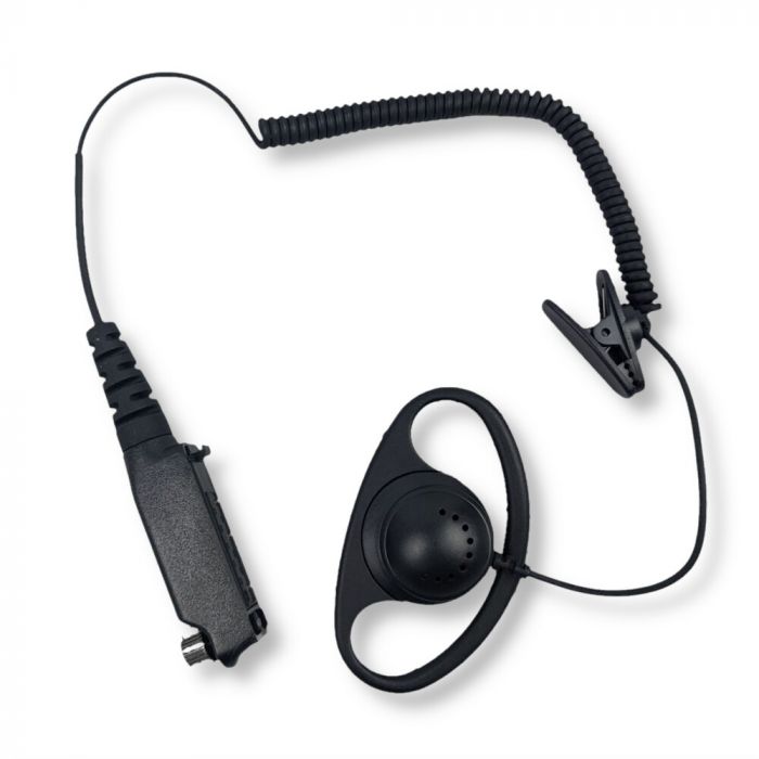 Listen only D shape earpiece for Sepura STP9000 / SC20