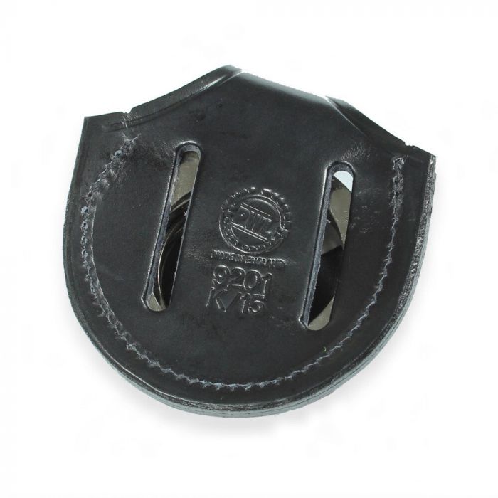 Open Top Leather Handcuff Pouch