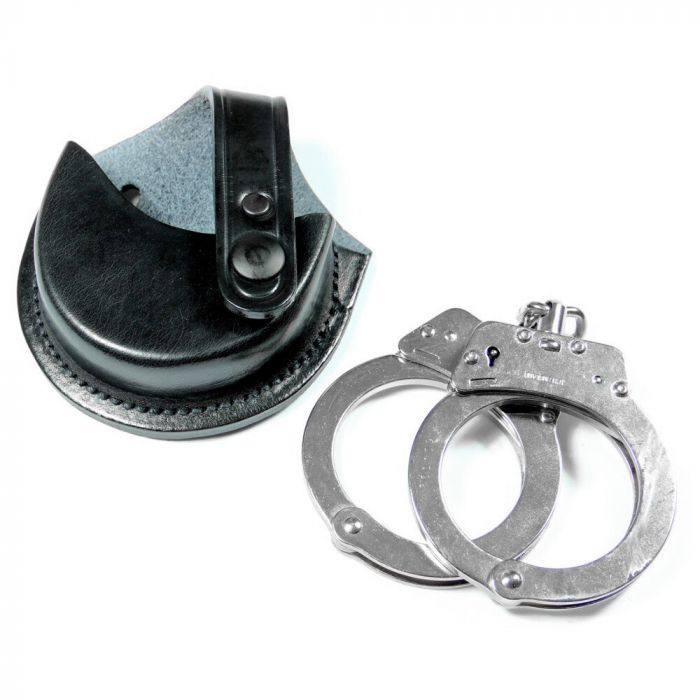 Open Top Leather Handcuff Pouch