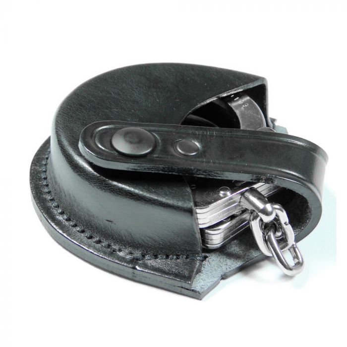 Open Top Leather Handcuff Pouch