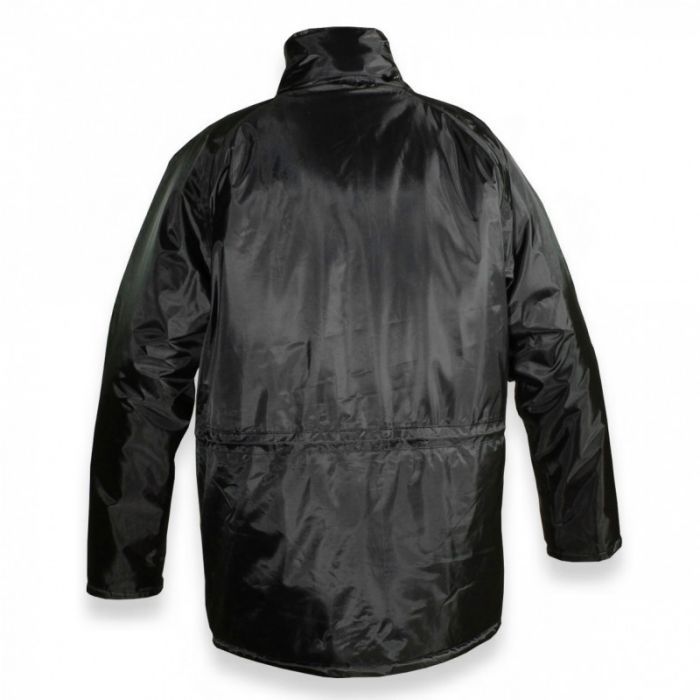 Black Quilted Waterproof Work Jacket