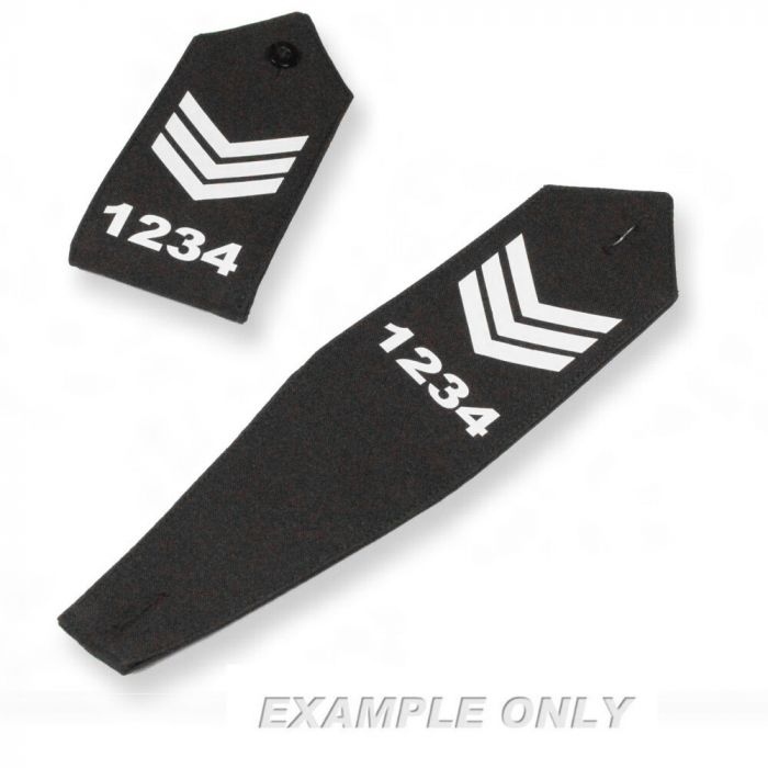 Protec custom printed button style sergeant epaulettes