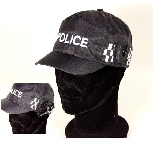 Police Cap with Personal CCTV or Torch Dock