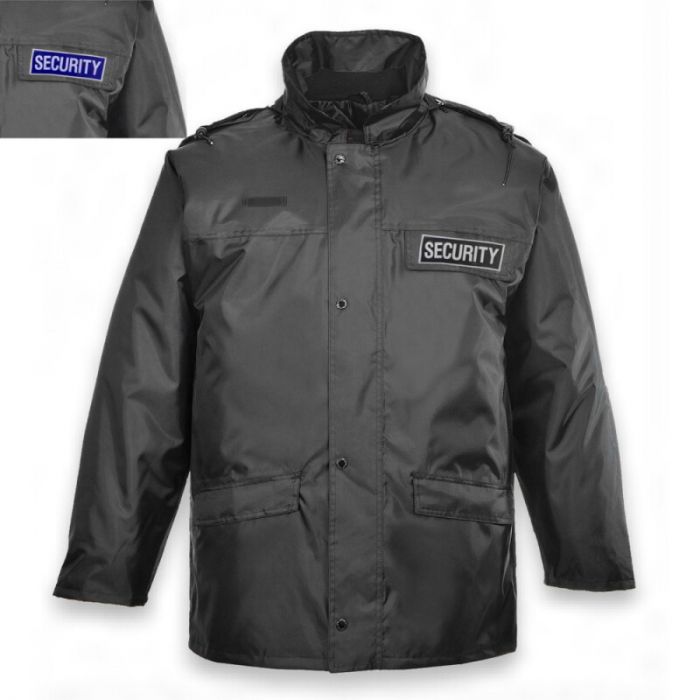 Portwest Black Waterproof Security Jacket