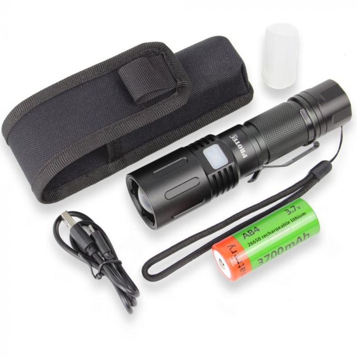 Protec T1500L 1500 Lumen Rechargeable LED Torch and Power Bank