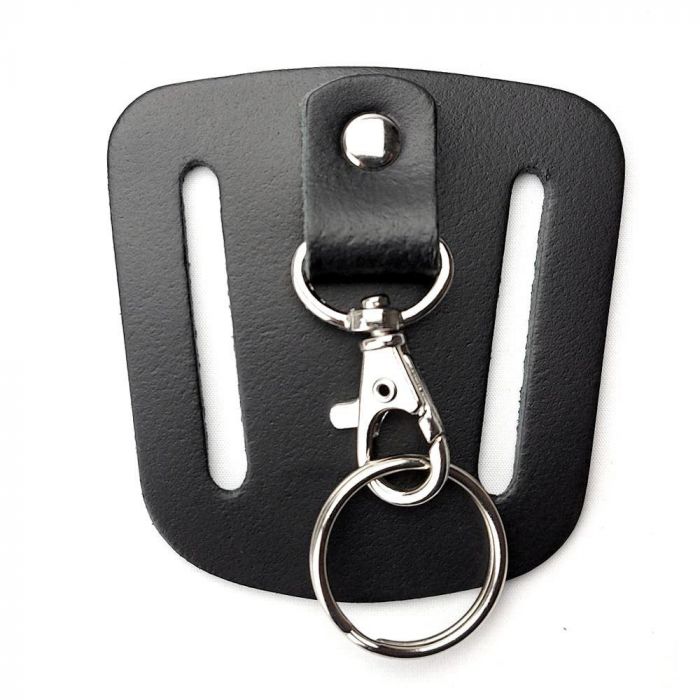 Protec 50mm On-Belt Black Leather Belt Key Clip