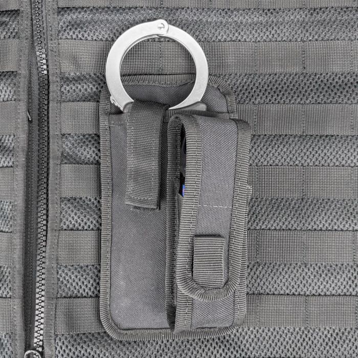 Protec Black Molle Rigid Handcuff and CS Pouch