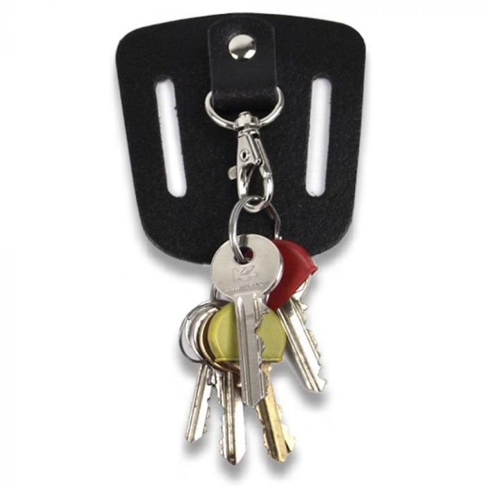 Protec On-Belt Black Leather Belt Key Clip