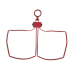 ASP Red Training  Tri-fold restraints - 6 Pack