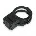 TCH852B Dual Key Black Rigid Folding Handcuffs