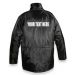 Black Quilted Waterproof Work Jacket With Custom Printing