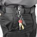 Protec On-Belt Black Leather Belt Key Clip