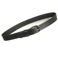 1 1/4 inch Leather belt with nickle buckle