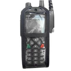 Leather radio case for Sepura STP8000 Radios