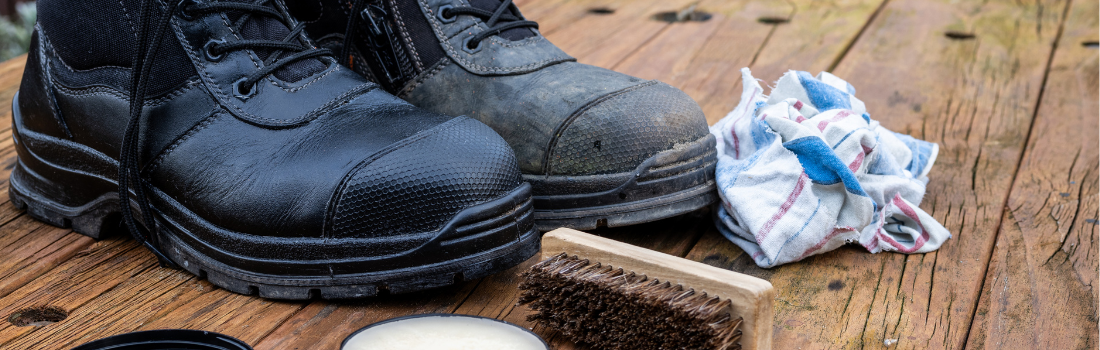 police boot cleaning