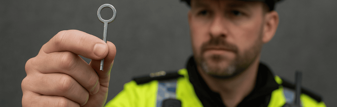 Handcuff keys for police officers